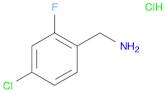 Benzenemethanamine, 4-chloro-2-fluoro-, hydrochloride (1:1)