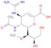 D-glycero-D-galacto-Non-2-enonic acid, 5-(acetylamino)-4-[(aminoiminomethyl)amino]-2,6-anhydro-3,4,5-trideoxy-7-O-methyl-