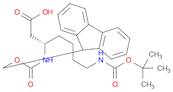 Heptanoic acid, 7-[[(1,1-dimethylethoxy)carbonyl]amino]-3-[[(9H-fluoren-9-ylmethoxy)carbonyl]amino]-, (3S)-