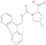 1,2-Pyrrolidinedicarboxylic acid, 4-fluoro-, 1-(9H-fluoren-9-ylmethyl) ester, (2S,4S)-