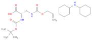 L-Alanine, N-[(1,1-dimethylethoxy)carbonyl]-3-[[(2-propenyloxy)carbonyl]amino]-, compd. with N-cyclohexylcyclohexanamine (1:1) (9CI)
