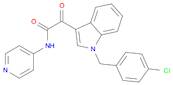 1H-Indole-3-acetamide, 1-[(4-chlorophenyl)methyl]-α-oxo-N-4-pyridinyl-