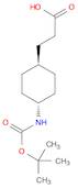 Cyclohexanepropanoic acid, 4-[[(1,1-dimethylethoxy)carbonyl]amino]-, trans-