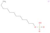 Sulfuric acid, monododecyl ester, lithium salt (1:1)
