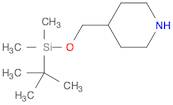 Piperidine, 4-[[[(1,1-dimethylethyl)dimethylsilyl]oxy]methyl]-