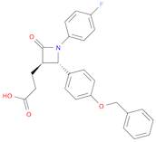 3-Azetidinepropanoic acid, 1-(4-fluorophenyl)-2-oxo-4-[4-(phenylmethoxy)phenyl]-, (3R,4S)-