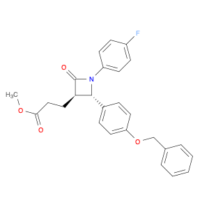 3-Azetidinepropanoic acid, 1-(4-fluorophenyl)-2-oxo-4-[4-(phenylmethoxy)phenyl]-, methyl ester, (3R,4S)-