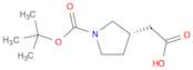 3-Pyrrolidineacetic acid, 1-[(1,1-dimethylethoxy)carbonyl]-, (3S)-