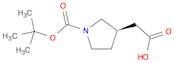 3-Pyrrolidineacetic acid, 1-[(1,1-dimethylethoxy)carbonyl]-, (3R)-
