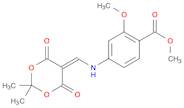 Benzoic acid, 4-[[(2,2-dimethyl-4,6-dioxo-1,3-dioxan-5-ylidene)methyl]amino]-2-methoxy-, methyl ester