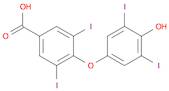 Benzoic acid, 4-(4-hydroxy-3,5-diiodophenoxy)-3,5-diiodo-