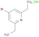 Pyridine, 4-bromo-2,6-diethyl-, hydrochloride (1:1)