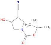 1-Pyrrolidinecarboxylic acid, 3-cyano-4-hydroxy-, 1,1-dimethylethyl ester