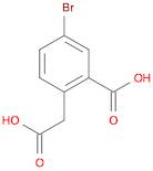 Benzeneacetic acid, 4-bromo-2-carboxy-