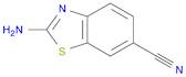 6-Benzothiazolecarbonitrile, 2-amino-