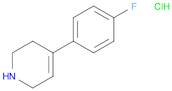Pyridine, 4-(4-fluorophenyl)-1,2,3,6-tetrahydro-, hydrochloride (1:1)