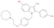 1H-Indol-5-ol, 1-[[4-[2-(hexahydro-1H-azepin-1-yl)ethoxy]phenyl]methyl]-2-(4-hydroxyphenyl)-3-methyl-
