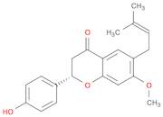 4H-1-Benzopyran-4-one, 2,3-dihydro-2-(4-hydroxyphenyl)-7-methoxy-6-(3-methyl-2-buten-1-yl)-, (2S)-