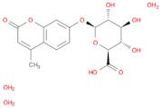 β-D-Glucopyranosiduronic acid, 4-methyl-2-oxo-2H-1-benzopyran-7-yl, trihydrate (9CI)