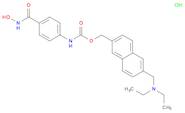 Carbamic acid, N-[4-[(hydroxyamino)carbonyl]phenyl]-, [6-[(diethylamino)methyl]-2-naphthalenyl]methyl ester, hydrochloride (1:1)