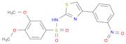 Benzenesulfonamide, 3,4-dimethoxy-N-[4-(3-nitrophenyl)-2-thiazolyl]-