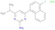 2-Pyrimidinamine, 4-(4-fluoro-1-naphthalenyl)-6-(1-methylethyl)-, hydrochloride (1:1)