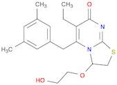 7H-Thiazolo[3,2-a]pyrimidin-7-one, 5-[(3,5-dimethylphenyl)methyl]-6-ethyl-2,3-dihydro-3-(2-hydro...