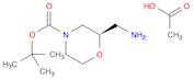 4-Morpholinecarboxylic acid, 2-(aminomethyl)-, 1,1-dimethylethyl ester, acetate (1:1), (2R)-