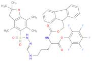 L-Ornithine, N5-[[[(2,3-dihydro-2,2,4,6,7-pentamethyl-5-benzofuranyl)sulfonyl]amino]iminomethyl]-N2-[(9H-fluoren-9-ylmethoxy)carbonyl]-, 2,3,4,5,6-pentafluorophenyl ester