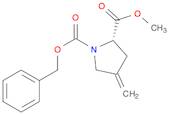 1,2-Pyrrolidinedicarboxylic acid, 4-methylene-, 2-methyl 1-(phenylmethyl) ester, (2S)-
