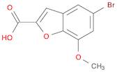 2-Benzofurancarboxylic acid, 5-bromo-7-methoxy-