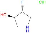 3-Pyrrolidinol, 4-fluoro-, hydrochloride (1:1), (3R,4R)-rel-