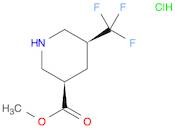 3-Piperidinecarboxylic acid, 5-(trifluoromethyl)-, methyl ester, hydrochloride (1:1), (3R,5S)-rel-