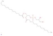 Tetradecanoic acid, (1R)-1-[[[(2,3-dihydroxypropoxy)hydroxyphosphinyl]oxy]methyl]-1,2-ethanediyl e…