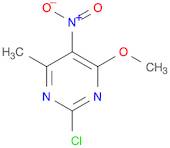 Pyrimidine, 2-chloro-4-methoxy-6-methyl-5-nitro-