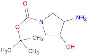1-Pyrrolidinecarboxylic acid, 3-amino-4-hydroxy-, 1,1-dimethylethyl ester