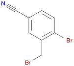 Benzonitrile, 4-bromo-3-(bromomethyl)-