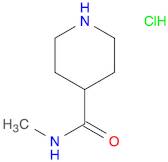 4-Piperidinecarboxamide, N-methyl-, hydrochloride (1:1)