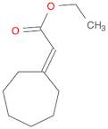 Acetic acid, 2-cycloheptylidene-, ethyl ester