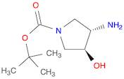 1-Pyrrolidinecarboxylic acid, 3-amino-4-hydroxy-, 1,1-dimethylethyl ester, (3S,4S)-