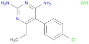 2,4-Pyrimidinediamine, 5-(4-chlorophenyl)-6-ethyl-, hydrochloride (1:1)