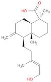 1-Naphthalenecarboxylic acid, decahydro-5-[(3E)-5-hydroxy-3-methyl-3-penten-1-yl]-1,4a-dimethyl-6-methylene-, (1S,4aR,5S,8aR)-