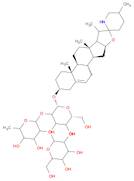 β-D-Galactopyranoside, (3β,22α,25R)-spirosol-5-en-3-yl O-6-deoxy-α-L-mannopyranosyl-(1→2)-O-[β-D-glucopyranosyl-(1→3)]-