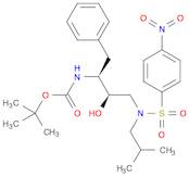 Carbamic acid, N-[(1S,2R)-2-hydroxy-3-[(2-methylpropyl)[(4-nitrophenyl)sulfonyl]amino]-1-(phenylmethyl)propyl]-, 1,1-dimethylethyl ester