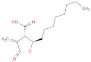 3-Furancarboxylic acid, tetrahydro-4-methylene-2-octyl-5-oxo-, (2R,3S)-rel-