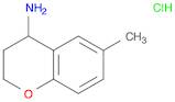 2H-1-Benzopyran-4-amine, 3,4-dihydro-6-methyl-, hydrochloride (1:1)