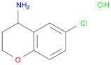 2H-1-Benzopyran-4-amine, 6-chloro-3,4-dihydro-, hydrochloride (1:1)