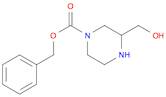 1-Piperazinecarboxylic acid, 3-(hydroxymethyl)-, phenylmethyl ester