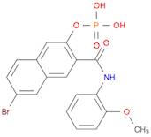 2-Naphthalenecarboxamide, 7-bromo-N-(2-methoxyphenyl)-3-(phosphonooxy)-