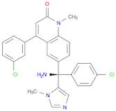 2(1H)-Quinolinone, 6-[(R)-amino(4-chlorophenyl)(1-methyl-1H-imidazol-5-yl)methyl]-4-(3-chlorophenyl)-1-methyl-